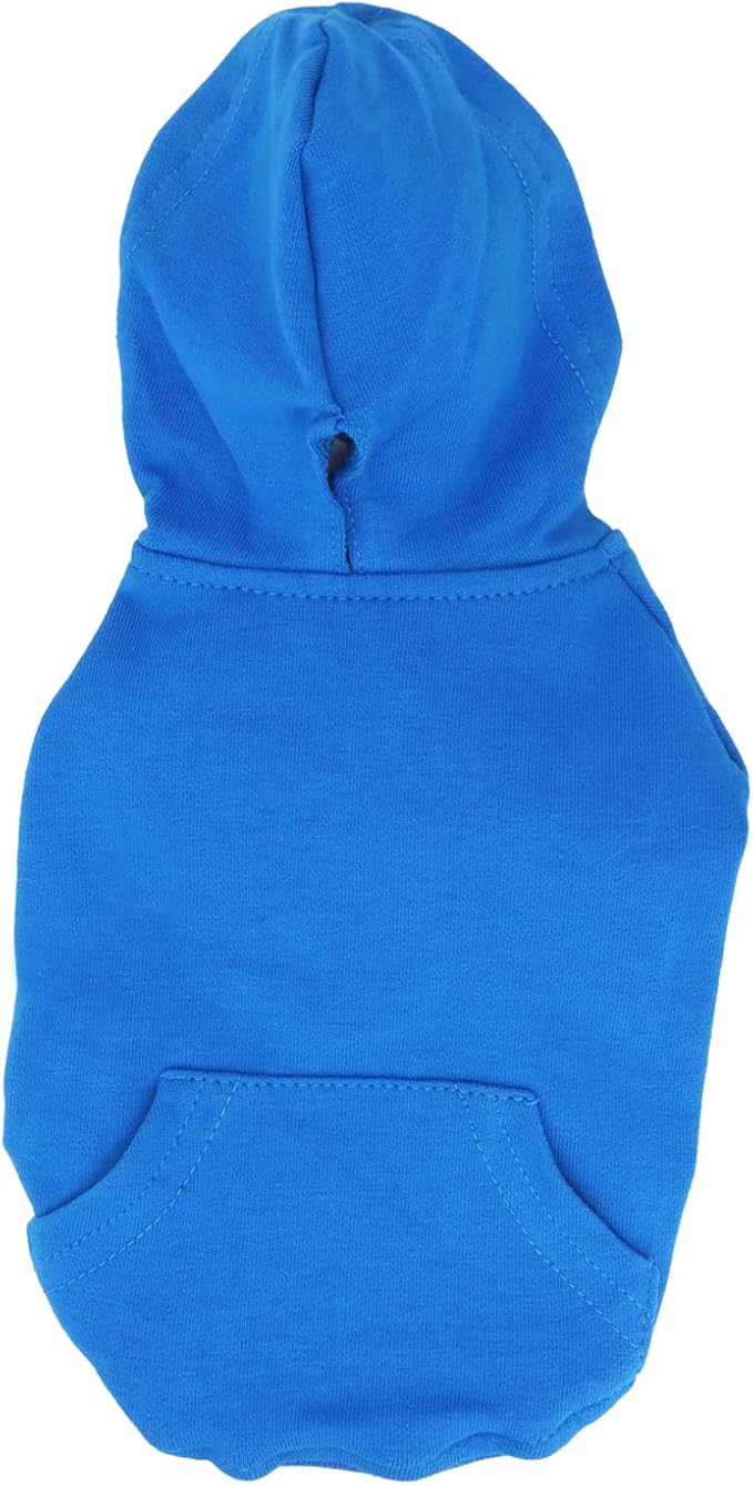 LOPHIPETS Lightweight Cotton Hoodie for Small Dogs – Hooded Sweatshirt for Chihuahuas Puppy and Toy Breeds-Blue/S