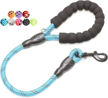 BAAPET 2/4/5/6 FT Dog Leash with Comfortable Padded Handle and Highly Reflective Threads for Small Medium and Large Dogs (2FT-1/2''