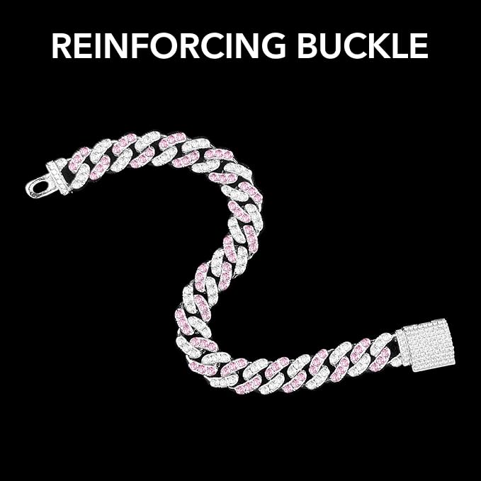 Dog Chain Silver Cuban Collars 10inch)