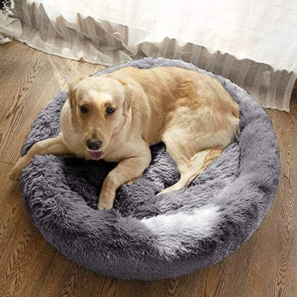 MFOX Calming Dog Bed (L/XL/XXL/XXXL) for Medium and 25/35/55/100lbs