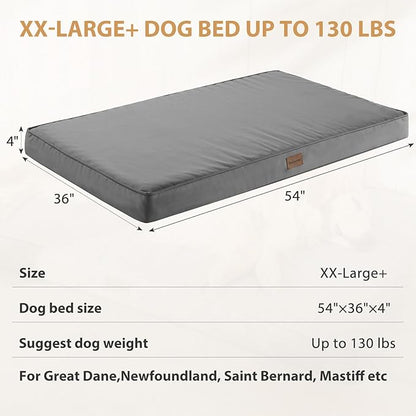 BFPETHOME Outdoor Dog Beds for Large Dogs (54 x 36 in,