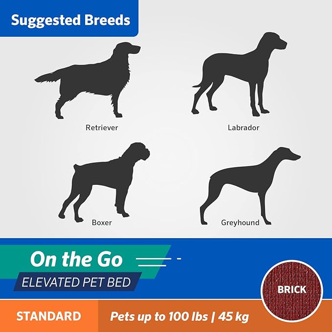 COOLAROO On the Go Cooling Elevated Dog Bed