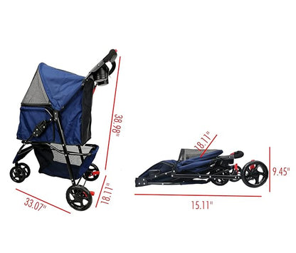 AmorosO Pet Stroller for Convenience and Mobility