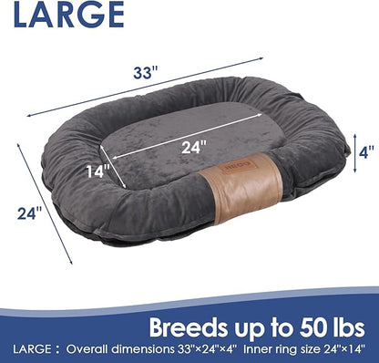 Large Dog Bed 33x24 inch, 50lbs