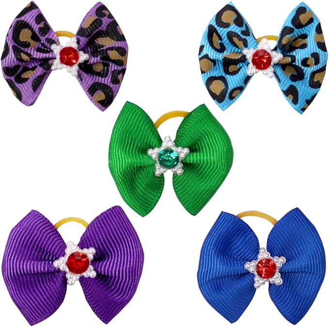 60pcs Dog Hair Bows 30 Beautiful