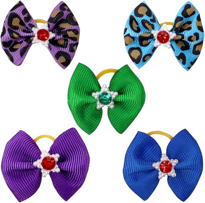60pcs Dog Hair Bows 30 Beautiful