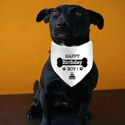 Birthday Boy Dog Bandanas, Dog Birthday Bandana Triangle Scarf Puppy Birthday Dog Birthday Party Supplies for Medium, Large Dogs