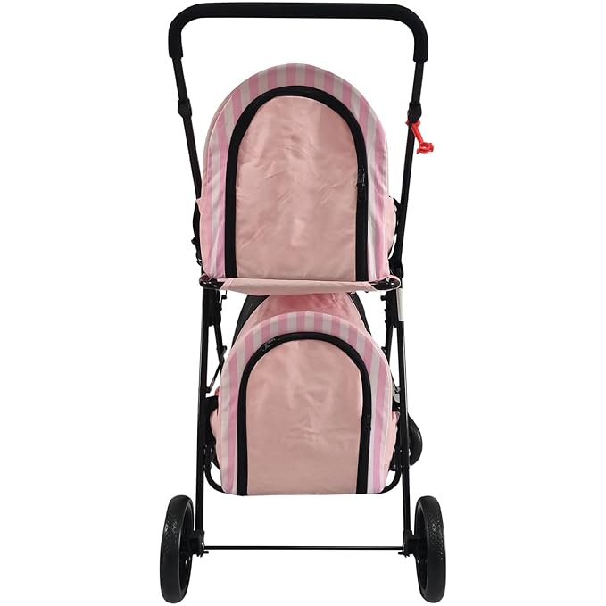 Critter Sitters Double Decker Pet Stroller 35 Pounds, 4-Wheel, Travel
