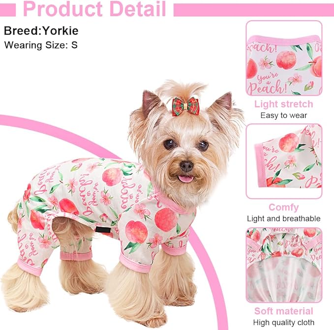 Yikeyo Dog Pajamas Small Sized Dog Boy Girl