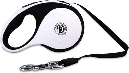 American Kennel Club Retractable Tangle-Free Dog Leash, 16.4ft, for Dogs up to 110 lbs, Ergonomic Non Slip Grip, One-Handed Braking System