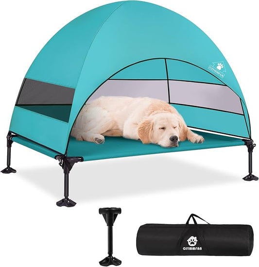 Elevated Dog Bed with 2024 Newest Canopy