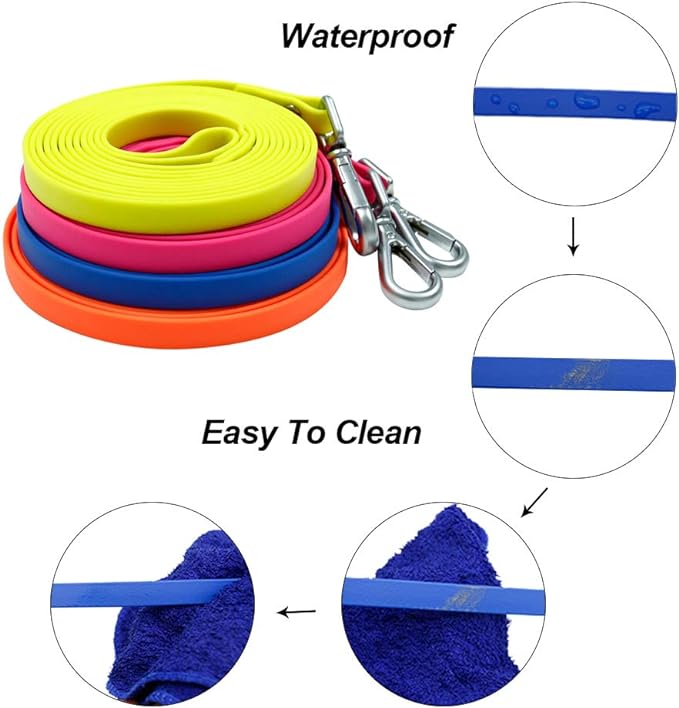 Long Leash Waterproof Training Longline Outdoor Dog Leash Great for Training