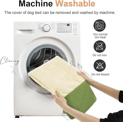 Large Dog Bed Orthopedic Washable: Beds Bolster XL Bed Big XLarge Dogs Egg Crate Foam Couch Sofa Waterproof with Removable Cover