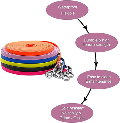Long Leash Waterproof Training Longline Outdoor Dog Leash Great for Training