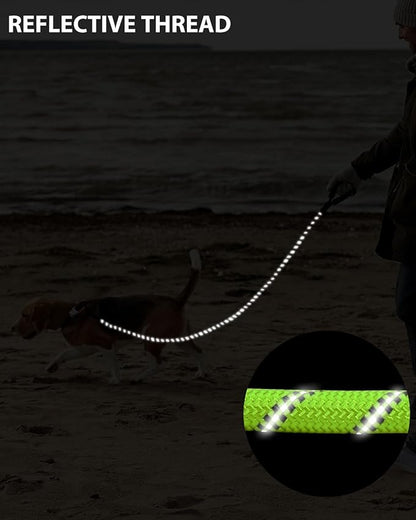 Dog Leash Heavy Duty 4/5/6FT Reflective 5'*1/2'', Green