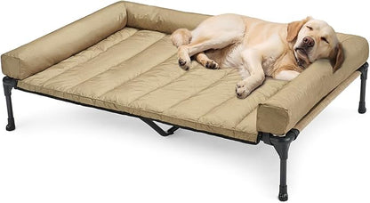 Veehoo Cooling Elevated Dog Bed + Waterproof Removable Pillow-Top Mat CWC2331B