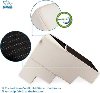 Best Pet Supplies Foldable Foam Pet Steps for Small Dogs and Cats 4-Step