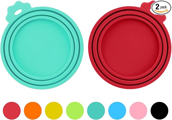 2 Pack Pet Food Cans Lids