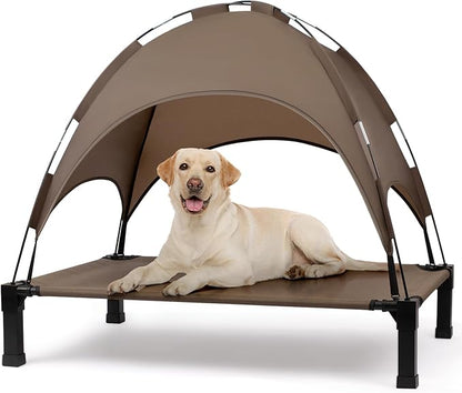 Heeyoo Elevated Dog Bed with Canopy