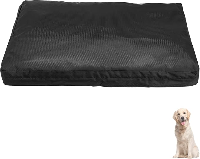 POMER Dog Bed Cover,36 inch Waterproof Bed Covers for Dog/Cat Replacement Washable Chew Proof Pet Bed Covers for Pet Mat Bed with Zipper - 36" Lx27 Wx3 H