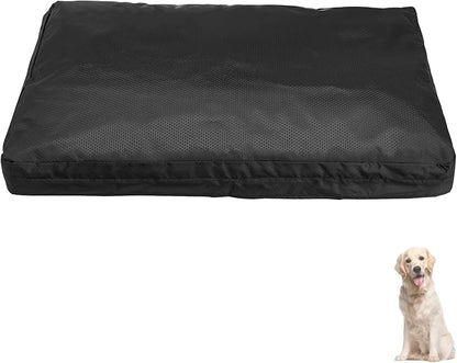 POMER Large Dog Bed Cover, 44 inch Waterproof Dog Bed Covers Replacement Washable Chew Proof Pet Bed Covers for Pet Mat Bed with Zipper - 44" Lx32 Wx4 H