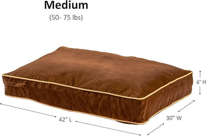 Buster Reversible Rectangle Pillow Style Dog Bed (42 x 30 in.)