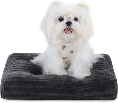 Dog Crate Bed Washable Dog Beds for XX-Small Dogs Deluxe Thick Flannel Fluffy Comfy Kennel Pad Anti-Slip & Anti-Scratch Pet Sleeping Mat 17 x 11 Inch,