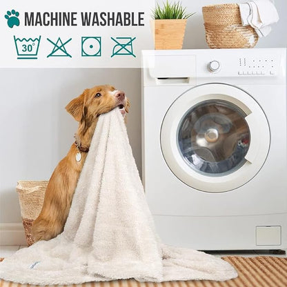 PetAmi Dog Blanket for Large Dogs Beige 60x80