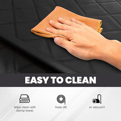 Backseat Extender for Dogs Hard Bottom 100% Waterproof, 330lb, Anti-Slip 600D Oxford 1 Year