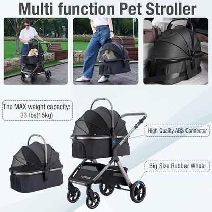 Pet Stroller for Small Medium Dogs
