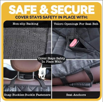 Dog Car Seat Cover Waterproof 600 D Oxford 58 x 54 x 15