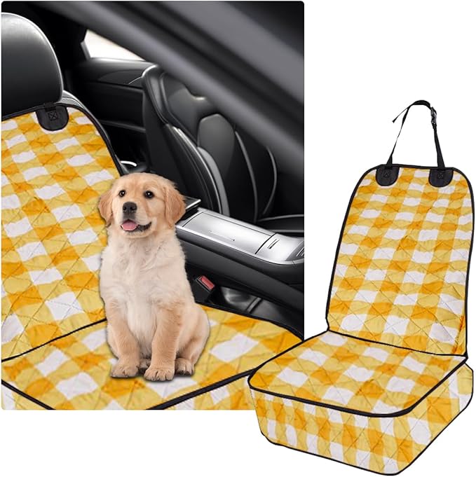 Ziciner Car Front Seat Dog Cover 600D Waterproof