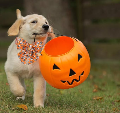 DOGWONG Fall Dog Collar with Bowtie