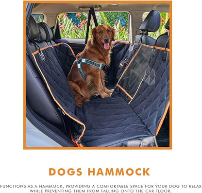 Dog Car Seat Cover for Back Seat Pocket,100% Waterproof,