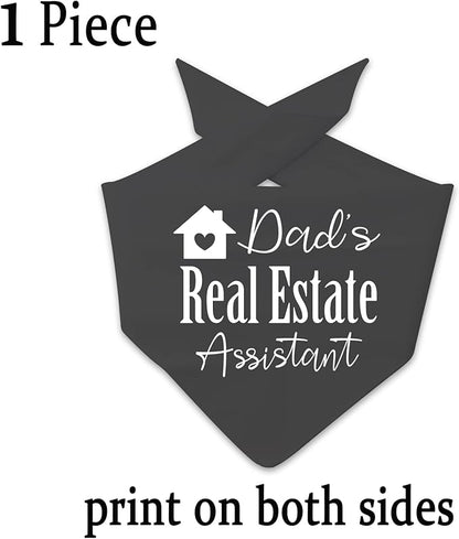 JXGZSO 1 Piece Real Estate Dog Bandana Mom's/Dad’s