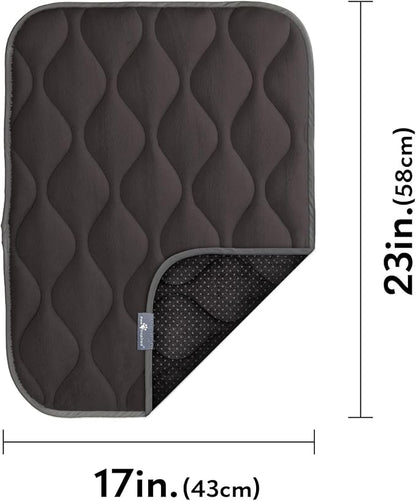 Paw Inspired Washable Padded Crate Mats for Dogs 23” x 17” Pad, 24-inch Kennels