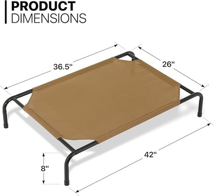 MoNiBloom Elevated Dog Bed Cooling Raised Ped Bed Portable Dog Cot for Camping or Beach 42 Inches