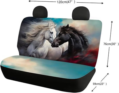 WELLFLYHOM Wild Horse Rear Bench Seat Cover 2