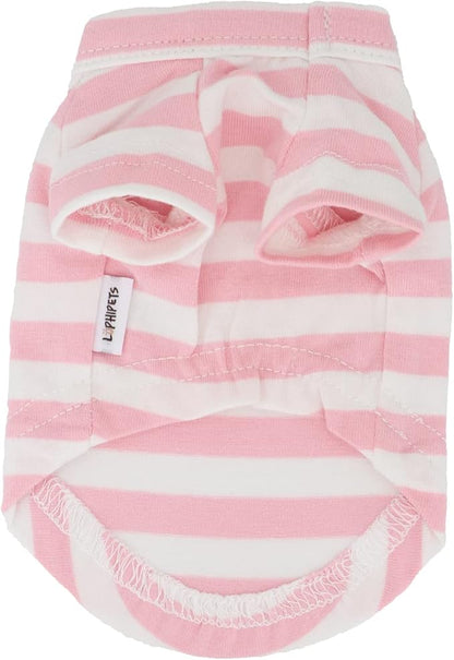 LOPHIPETS 100% Breathable Cotton Striped Dog Tee Shirt
