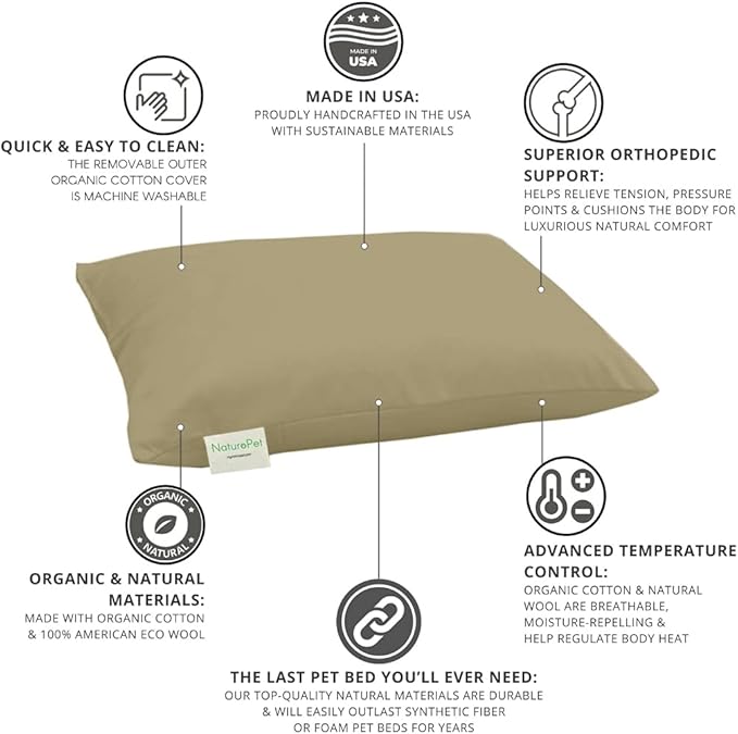 Natural Dog and Cat Bed 100% Natural