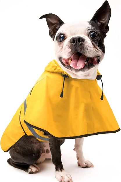 Candofly Dog Raincoat Hooded Poncho