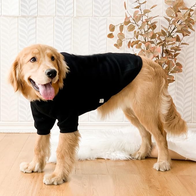 ANIAC Fall Dog Sweater for Medium Dog Girl Boy 44-55 LB (5XL, Black)…
