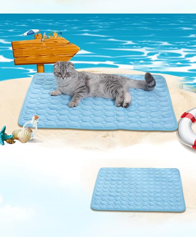 Pet Cooling Mats for Dogs 55*70, Blue