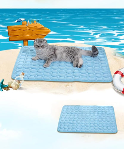 Pet Cooling Mats for Dogs 55*70, Blue