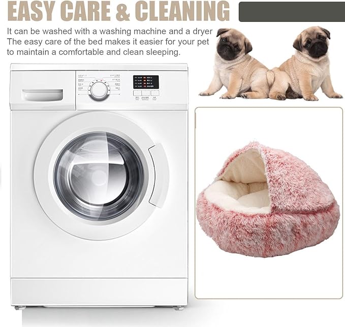 Cat Beds for Indoor Cats Cave&Calming Dog Beds 20 inch,