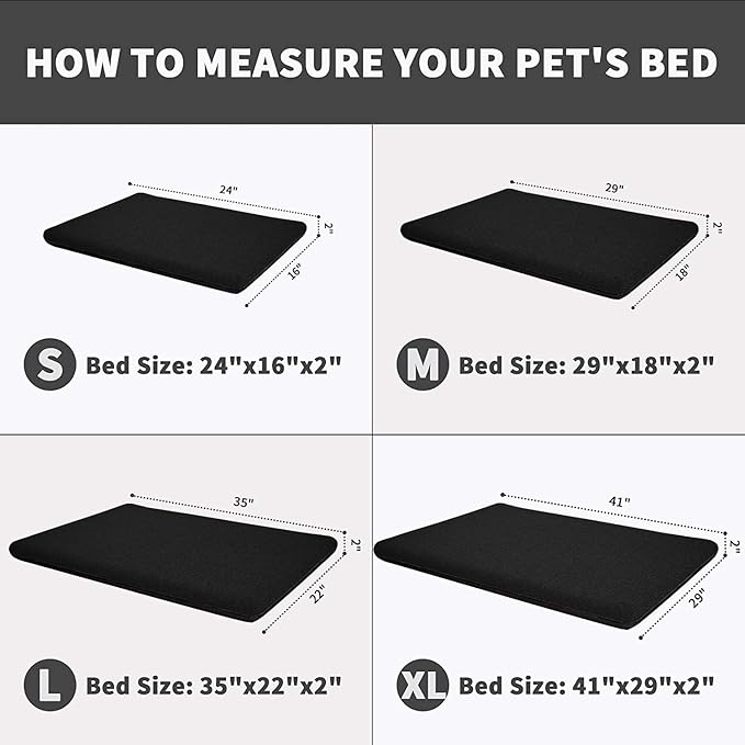 Panku Large 36inch Dog Bed 35x22x2)