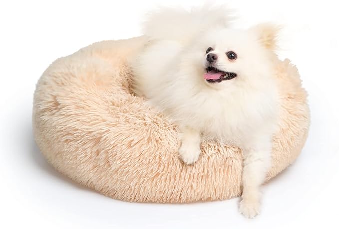 Light Brown Dog Bed Small Dogs,20 inches 10 lbs
