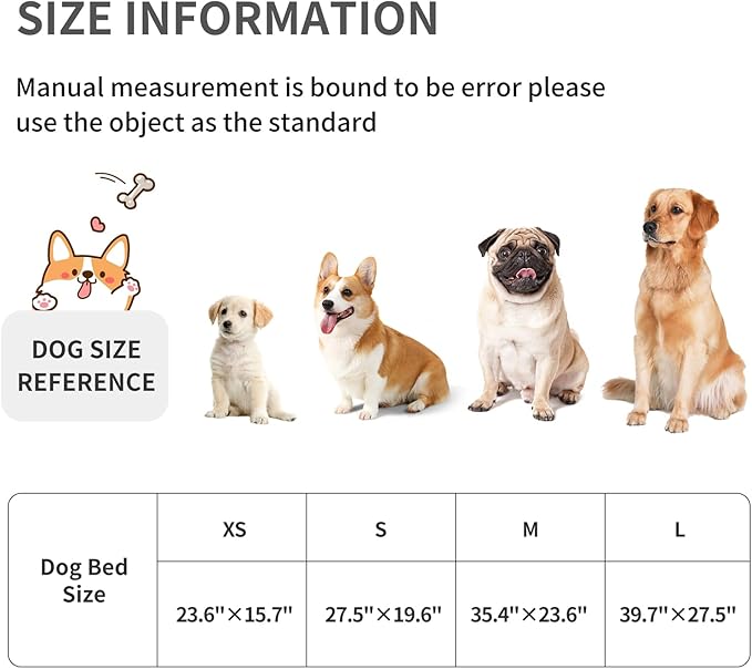 NOYAL Dog Bed Mat Soft Washable Dog Crate