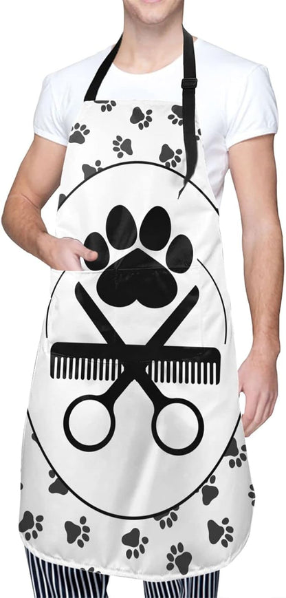 Perinsto Pet Dogs Grooming Waterproof Apron With 2