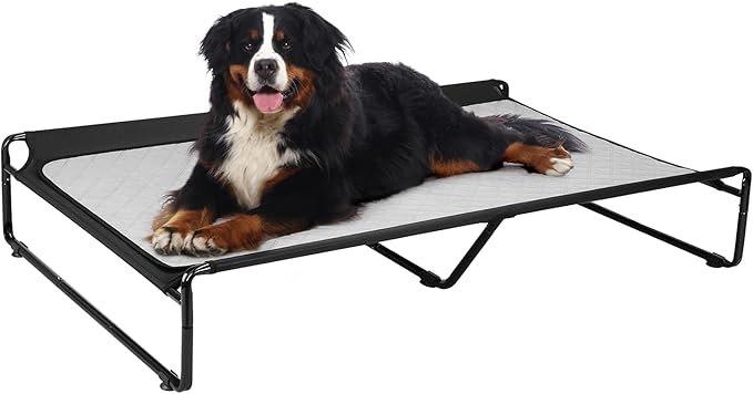 Veehoo Elevated Dog Bed with Washable Dog Pee Pads 100% Waterproof CWC2201CCP